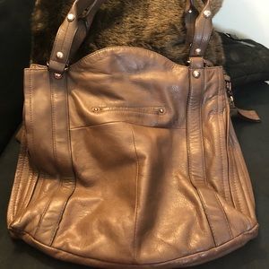 B Makowsky Quilted Leather